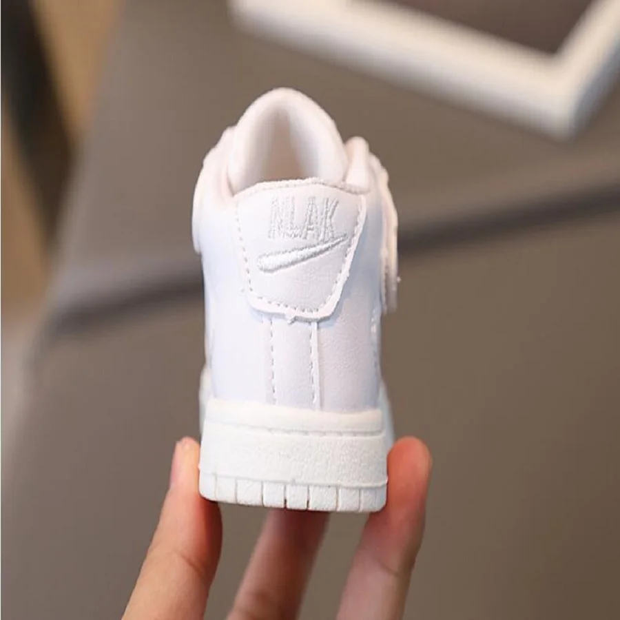 Autumn Winter New Children's Sports Shoes Boys' High Top Board Shoes Girls' Little White Fashion Children's Basketball Shoes - Image 5