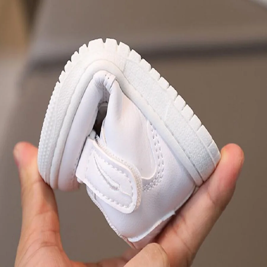 Autumn Winter New Children's Sports Shoes Boys' High Top Board Shoes Girls' Little White Fashion Children's Basketball Shoes - Image 6