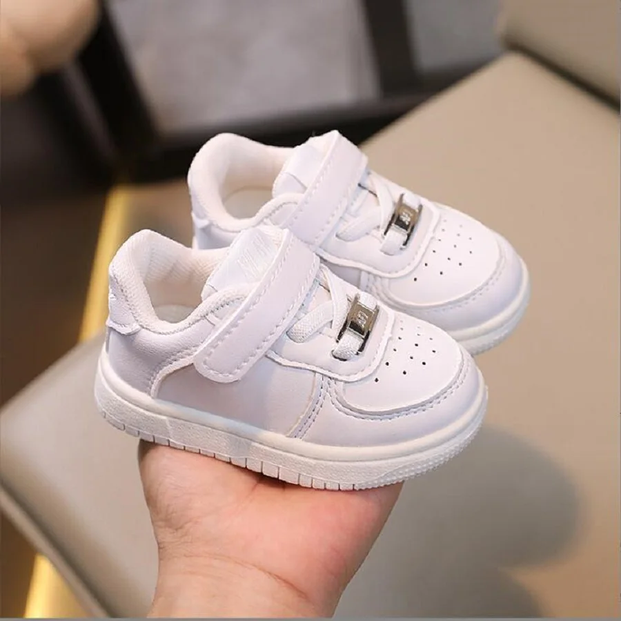 Autumn Winter New Children's Sports Shoes Boys' High Top Board Shoes Girls' Little White Fashion Children's Basketball Shoes - Image 10