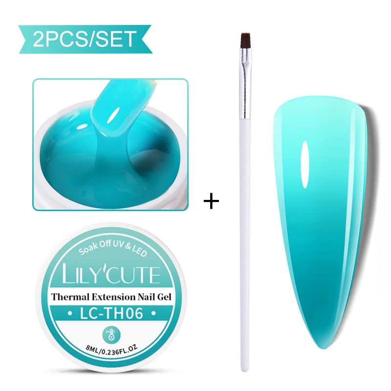 LILYCUTE 8ml/15ml Glitter Acrylic Gel Finger Extension Silver Nail Extension Gel Soak Off Nail Art Gel Varnish All For Manicure - Image 75