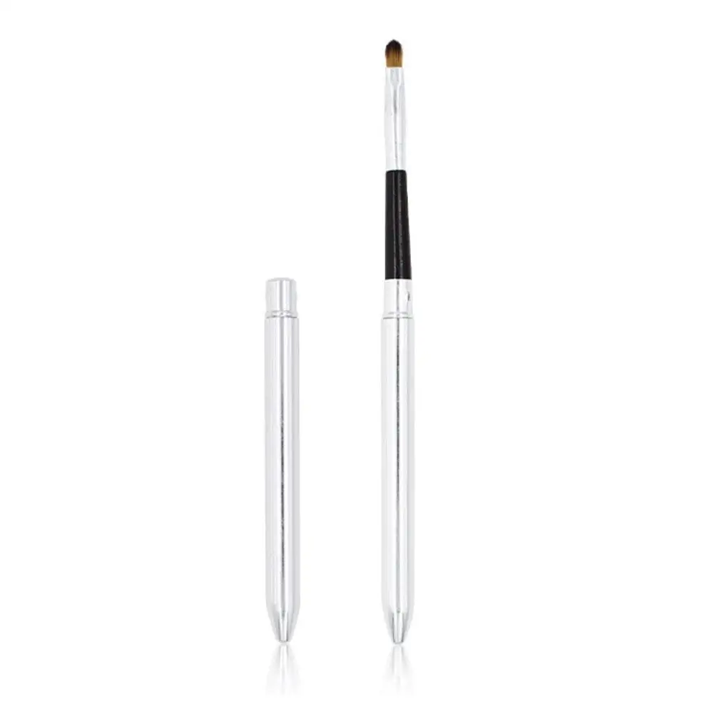 Upgrade Silicone Lip Brush Portable Round Head Lip Brush Professional Mini Concealer Smudge Brush With Cover Makeup Brush - Image 9