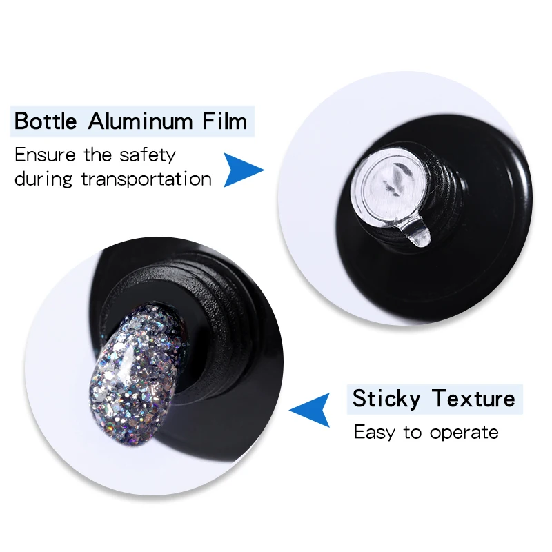 LILYCUTE 8ml/15ml Glitter Acrylic Gel Finger Extension Silver Nail Extension Gel Soak Off Nail Art Gel Varnish All For Manicure - Image 5