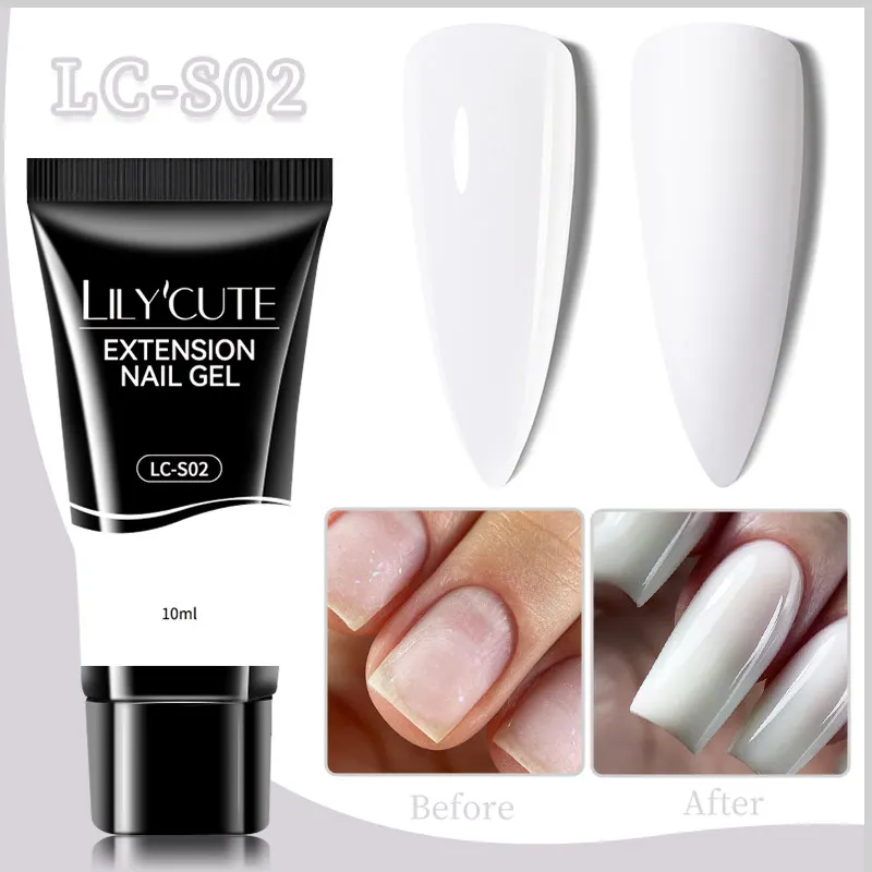 LILYCUTE 8ml/15ml Glitter Acrylic Gel Finger Extension Silver Nail Extension Gel Soak Off Nail Art Gel Varnish All For Manicure - Image 47