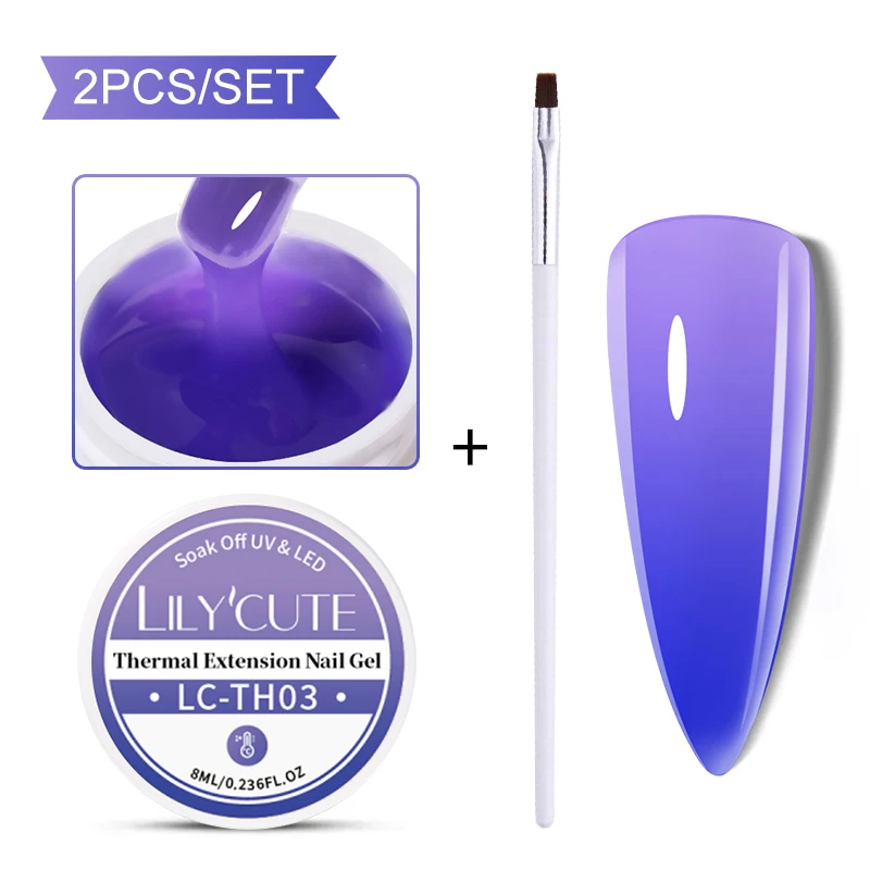 LILYCUTE 8ml/15ml Glitter Acrylic Gel Finger Extension Silver Nail Extension Gel Soak Off Nail Art Gel Varnish All For Manicure - Image 25