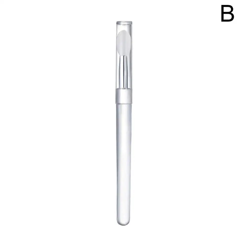 Upgrade Silicone Lip Brush Portable Round Head Lip Brush Professional Mini Concealer Smudge Brush With Cover Makeup Brush - Image 14