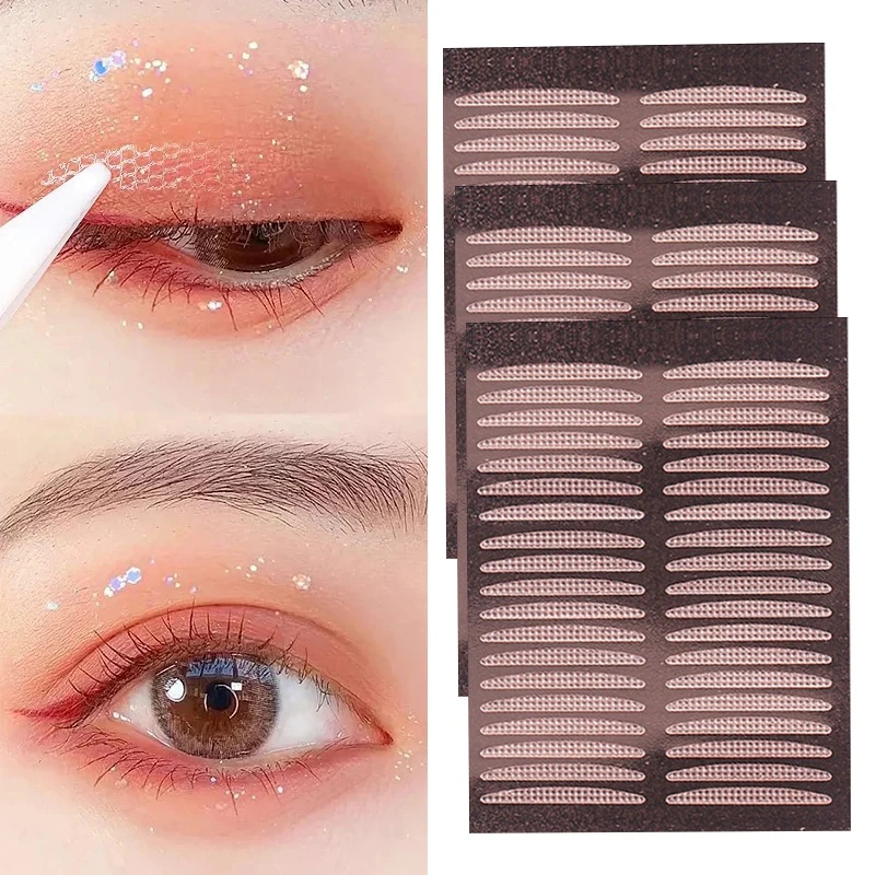 Invisible Eyelid Sticker Double Eyelid Stickers Transparent Self Adhesive Mesh-Lace Eye Tape Sticker Ladies Eye Makeup Tools - Image 2