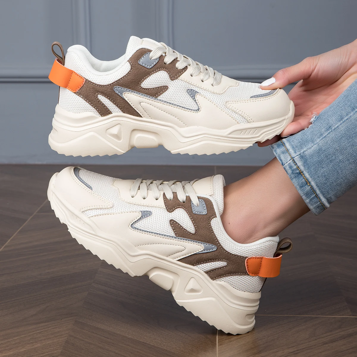 Sneakers Women Running Shoes Cushioned And Lightweight Sports Shoes Walking Sneakers Fashion Air Cushion Shoes - Image 5