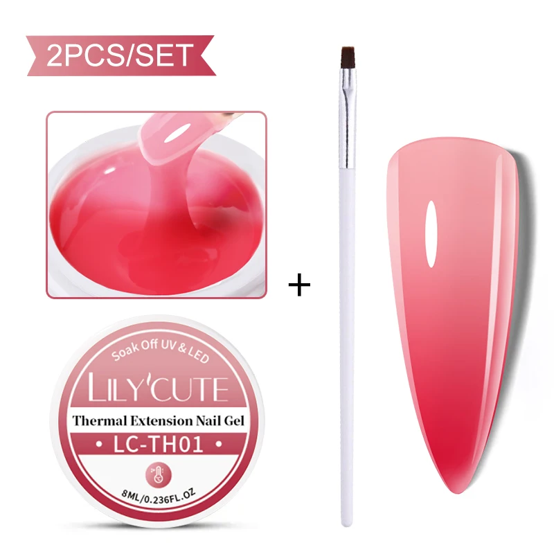 LILYCUTE 8ml/15ml Glitter Acrylic Gel Finger Extension Silver Nail Extension Gel Soak Off Nail Art Gel Varnish All For Manicure - Image 31