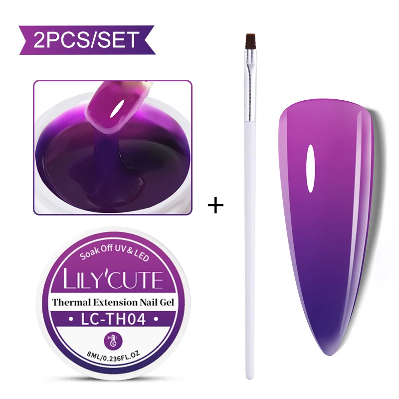 LILYCUTE 8ml/15ml Glitter Acrylic Gel Finger Extension Silver Nail Extension Gel Soak Off Nail Art Gel Varnish All For Manicure - Image 26