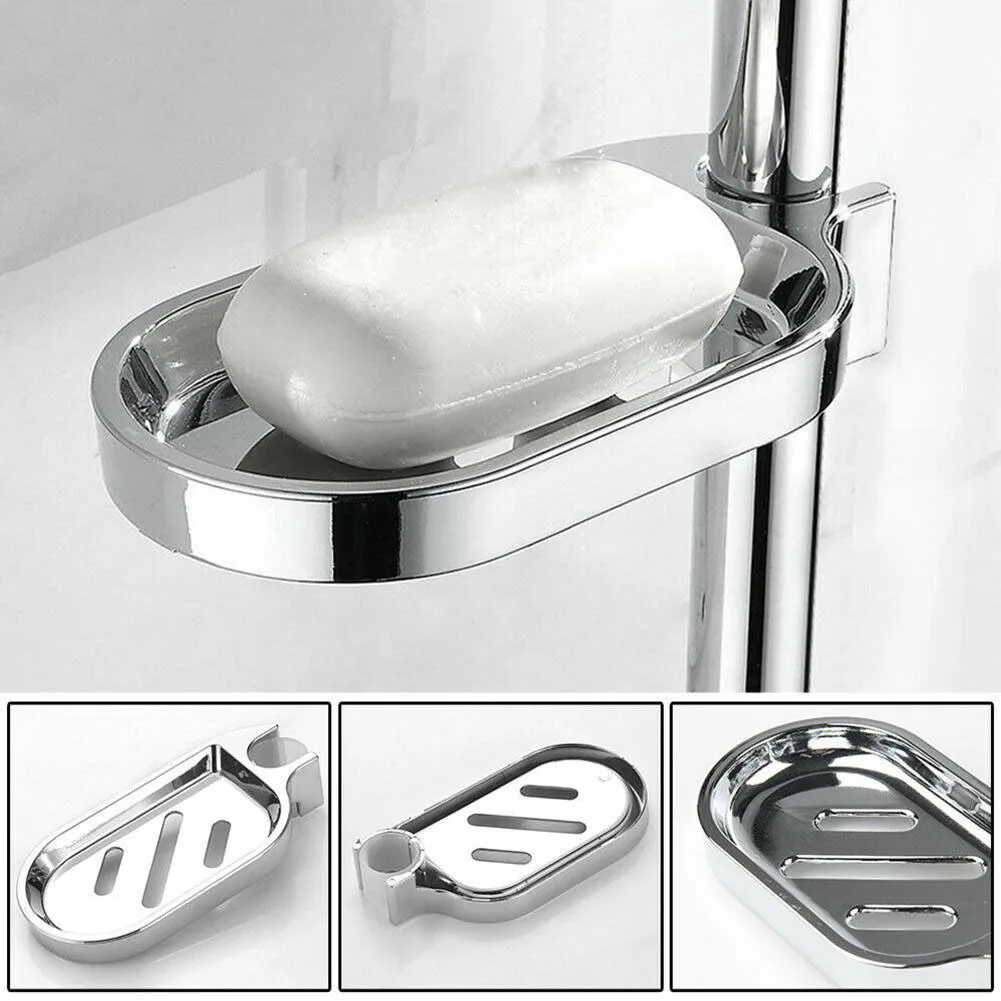 22/24mm Wall Mounted Soap Dish ABS Soap Box Hollow Bottom Drain Soap Holder Shower Soap Rack Soap Pallet Bathroom Organizer - Image 5