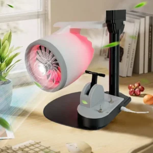 JetFan Turbofan Desktop USB Fan NIKOLATOY Creative Turbofan Engine Model3D Turbofan Red light Tail Flame Atomization Spray Devic