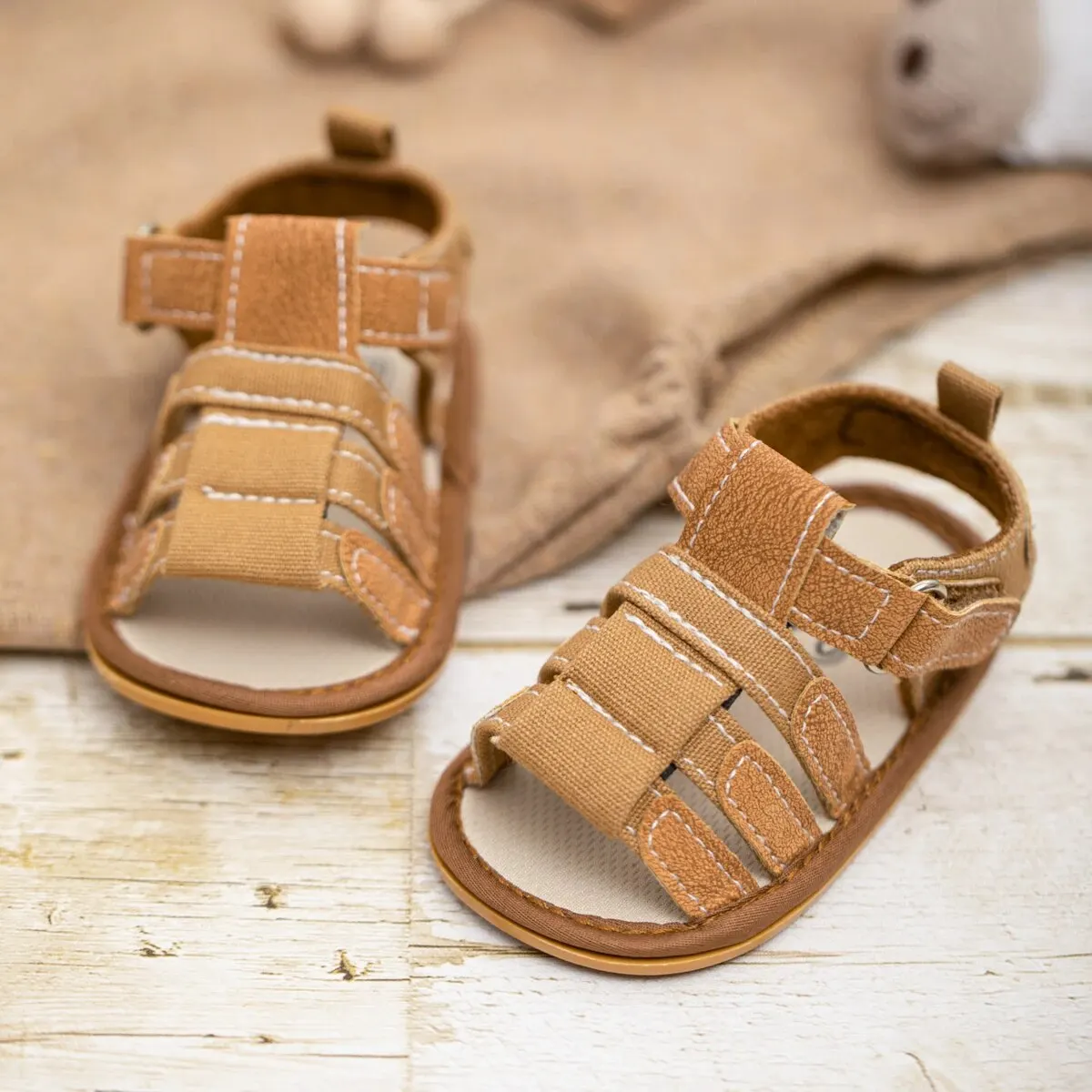 Meckior Summer Baby Shoes Baby Boy Girl Sandal Non-slip Rubber Sole Infant First Walkers Toddler Casual Baby Boy Garden Sandals - Image 8