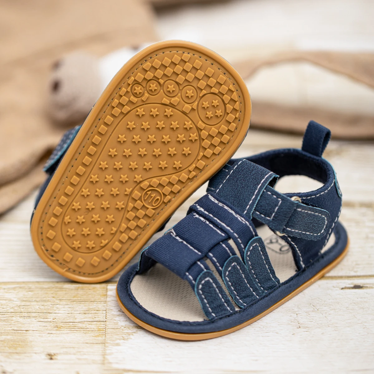 Meckior Summer Baby Shoes Baby Boy Girl Sandal Non-slip Rubber Sole Infant First Walkers Toddler Casual Baby Boy Garden Sandals - Image 5
