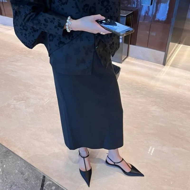 Brand Shoes for Women Sexy Pointed Toe Women's Sandals Comfortable Low Heel Trendy Sandal Simple Versatile Large Size Pumps - Image 3