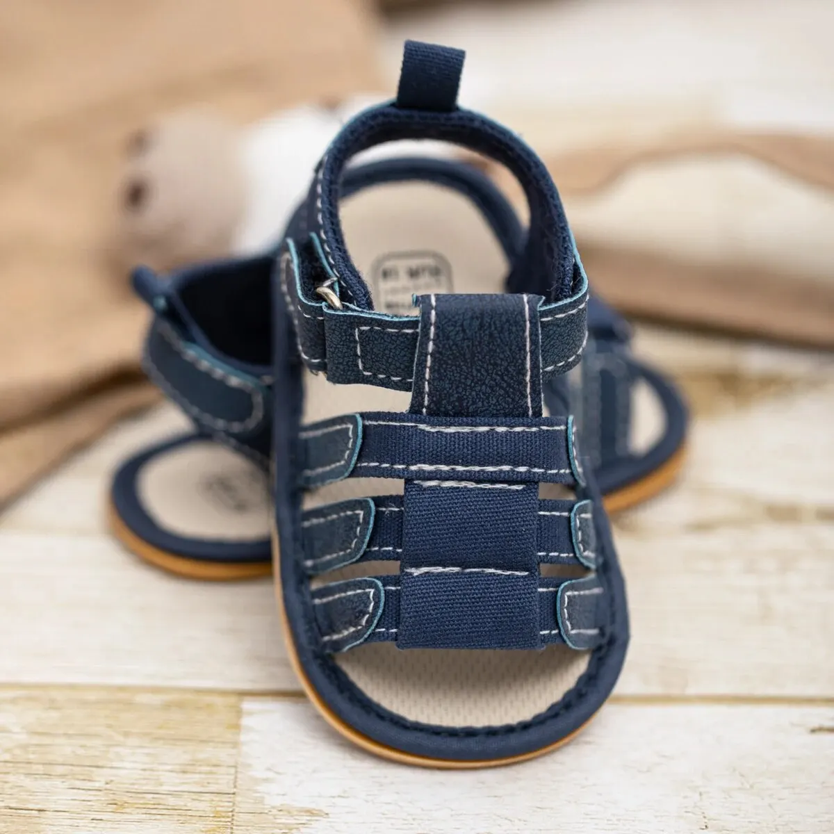 Meckior Summer Baby Shoes Baby Boy Girl Sandal Non-slip Rubber Sole Infant First Walkers Toddler Casual Baby Boy Garden Sandals - Image 4