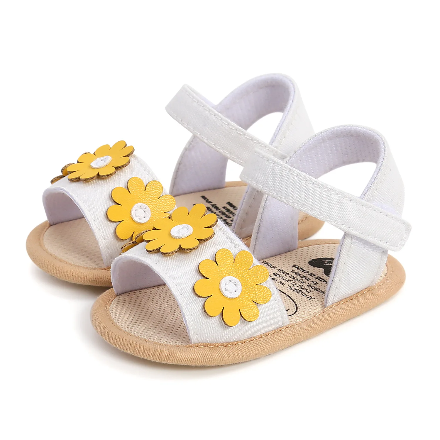 Meckior Summer Cool Baby Girl Sandals Fashion Newborn Sandal Idyllic Flower Soft Anti-slip Toddler Cotton Sole Comfortable Shoes - Image 4