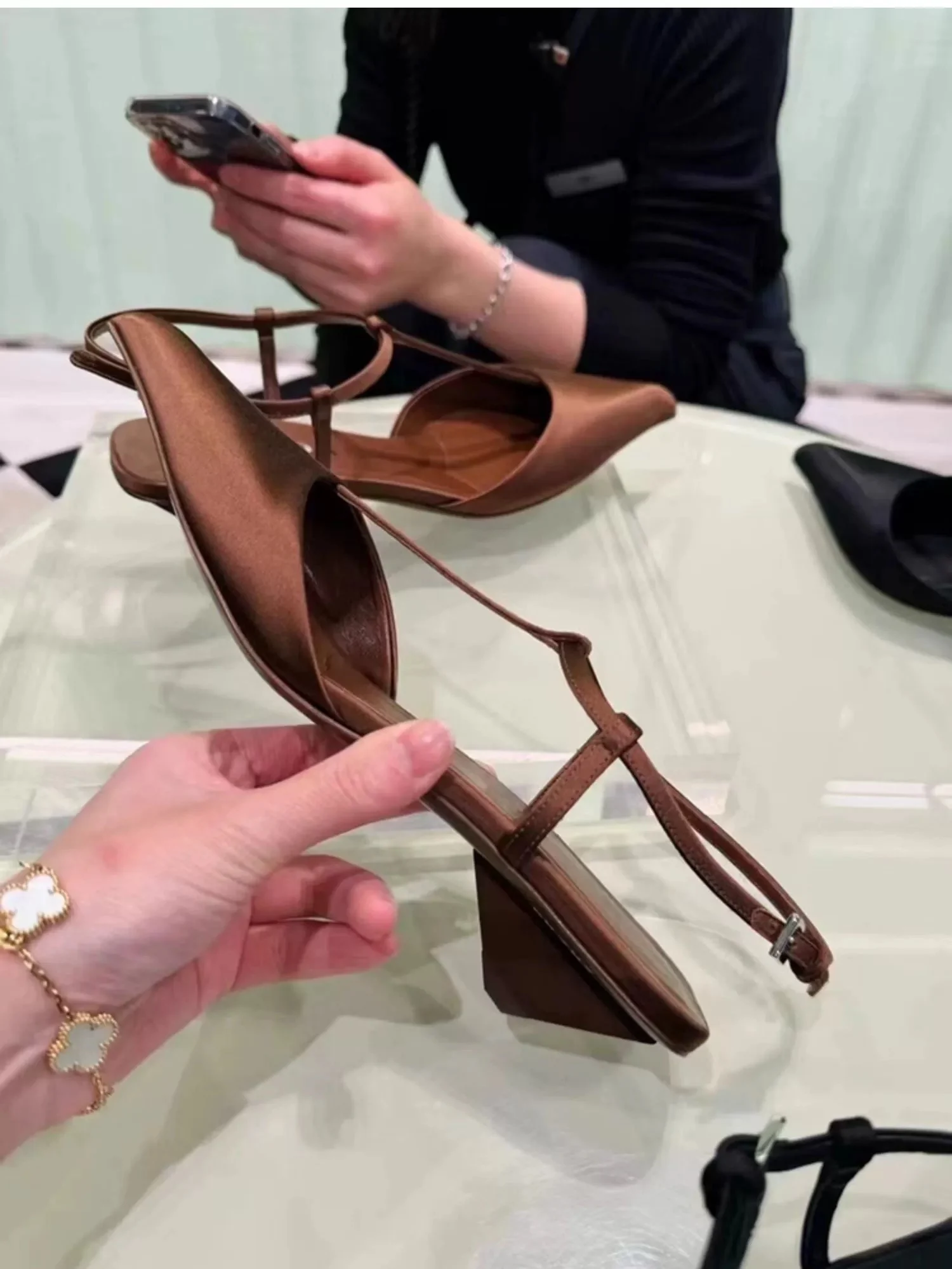 Brand Shoes for Women Sexy Pointed Toe Women's Sandals Comfortable Low Heel Trendy Sandal Simple Versatile Large Size Pumps - Image 6